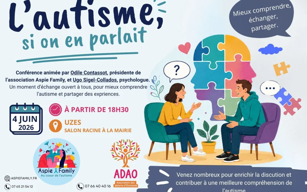 Conférence “L’autisme, et si on en parlait” – 4 juin 2026
