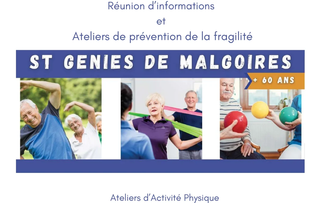 Réunion d’informations sur les ateliers d’activité physique à St Géniès de Malgoirès
